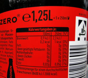 Cola mit Stevia wäre besser